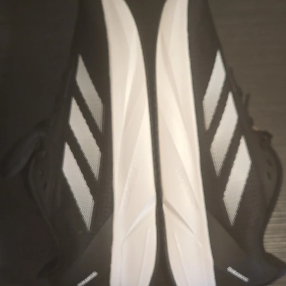 Mens Size 11.5 Adidas Duramo DL Black and White  Running Sneakers ID9849 Nwt
